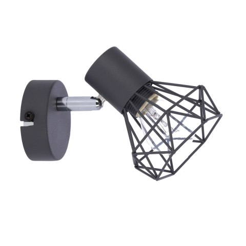 VERVE LAMPA KINKIET 1X40W E14 MATOWY SZARY