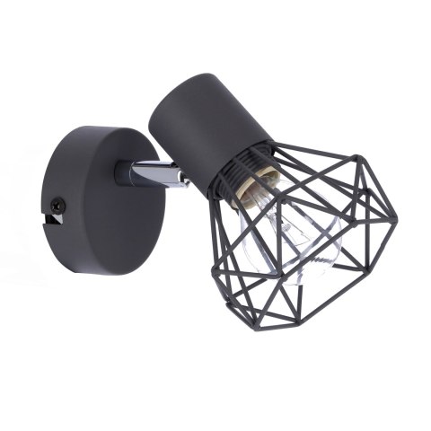 VERVE LAMPA KINKIET 1X40W E14 MATOWY SZARY
