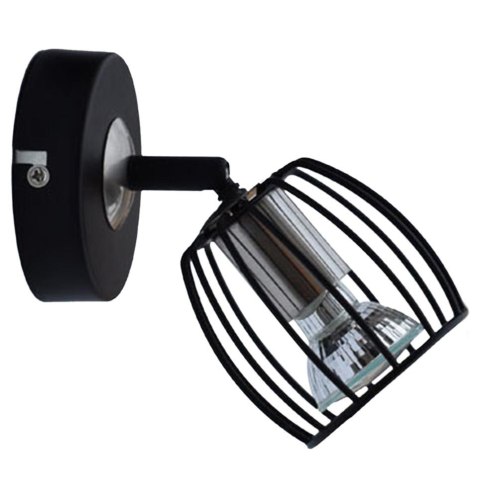 ZONK LAMPA KINKIET 1X3W LED GU10 CZARNY MATOWY + SATYNA NIKIEL ZONK LAMPA KINKIET 1X3W LED GU10 CZARNY MATOWY + SATYNA NIKIEL