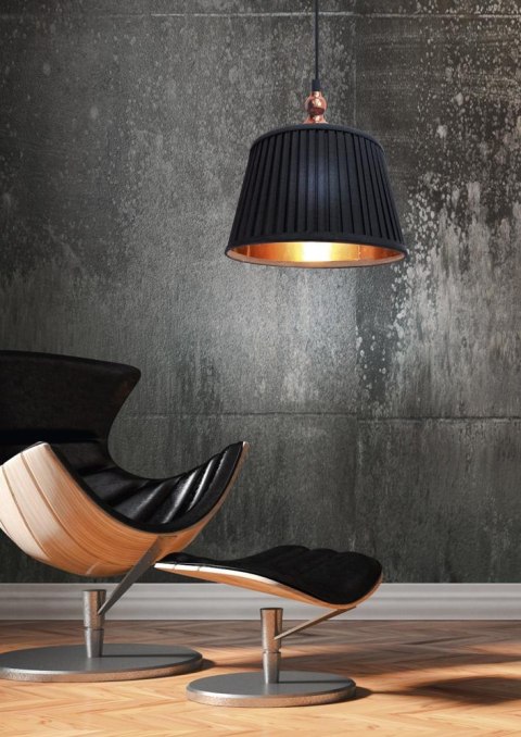 AMORE LAMPA WISZĄCA 1X60W E27 STOŻEK CZARNY AMORE LAMPA WISZĄCA 1X60W E27 STOŻEK CZARNY
