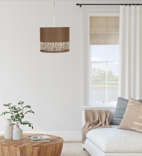 ARABESCA LAMPA WISZĄCA 33X33X24 1X60W E27 BRĄZ (ABAŻUR 77-19274 Z ZAWIESIEM 85-10608) ARABESCA LAMPA WISZĄCA 33X33X24 1X60W E27 BRĄZ (ABAŻUR 77-19274 Z ZAWIESIEM 85-10608)