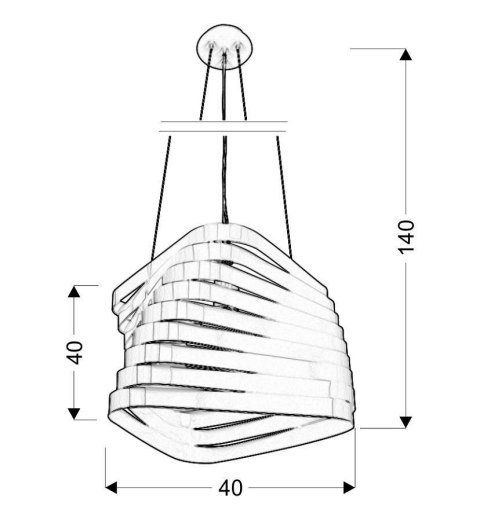 BIZO LAMPA WISZĄCA 1X60W E27 38CM BIAŁY BIZO LAMPA WISZĄCA 1X60W E27 38CM BIAŁY