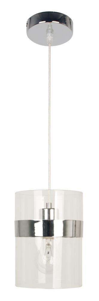 BRANDO LAMPA WISZĄCA 15 1X60W E27 CHROM / TRANSPARENT BRANDO LAMPA WISZĄCA 15 1X60W E27 CHROM / TRANSPARENT