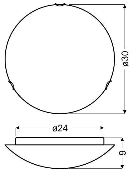 FRUTTA LAMPA SUFITOWA PLAFON 30 1X60W E27 FRUTTA LAMPA SUFITOWA PLAFON 30 1X60W E27
