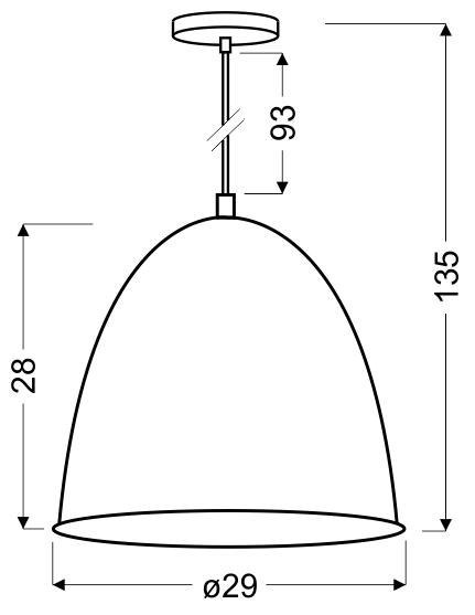 PATCH LAMPA WISZĄCA 29 1X60W E27 CZARNY + CHROMOWANY DEKOR PATCH LAMPA WISZĄCA 29 1X60W E27 CZARNY + CHROMOWANY DEKOR