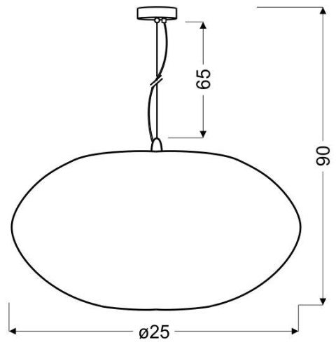 PINIA LAMPA WISZĄCA 25 1X60W E27 PINIA LAMPA WISZĄCA 25 1X60W E27