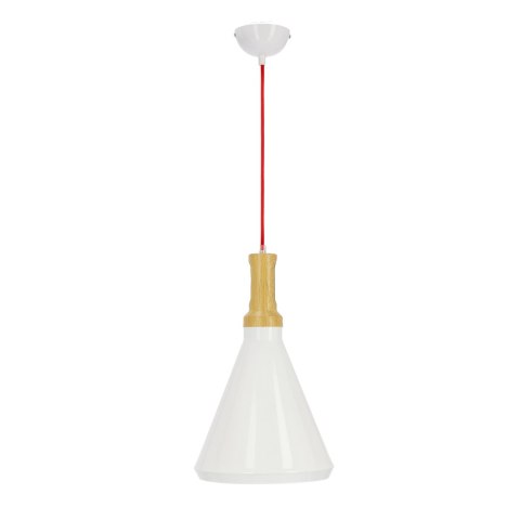 ROBINSON LAMPA WISZĄCA 26 1X60W E27 BIAŁY / WNĘTRZE ŻÓŁTE