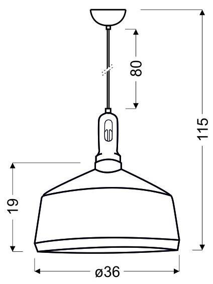ROBINSON LAMPA WISZĄCA 36 1X60W E27 BIAŁY / WNĘTRZE ŻÓŁTE ROBINSON LAMPA WISZĄCA 36 1X60W E27 BIAŁY / WNĘTRZE ŻÓŁTE