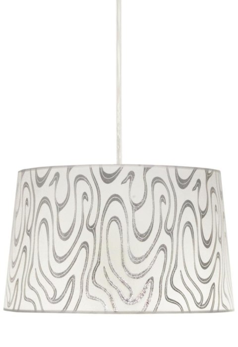 TIGER LAMPA WISZĄCA 40 1X60W E27 BIAŁO-SREBRNY TIGER LAMPA WISZĄCA 40 1X60W E27 BIAŁO-SREBRNY