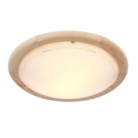 1030 LAMPA SUFITOWA PLAFON40 DREWNO STANDARD 2X60W E27 SOSNA