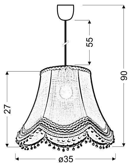 ARLEKIN LAMPA WISZĄCA 35 1X60W E27 ZIELONY ARLEKIN LAMPA WISZĄCA 35 1X60W E27 ZIELONY