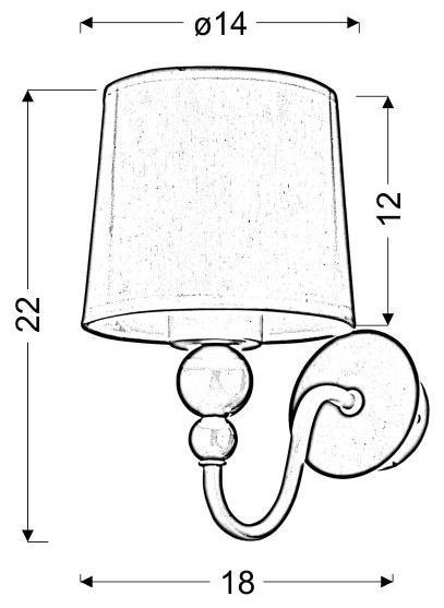 BEBE LAMPA KINKIET 1X60 E27 BIAŁY BEBE LAMPA KINKIET 1X60 E27 BIAŁY