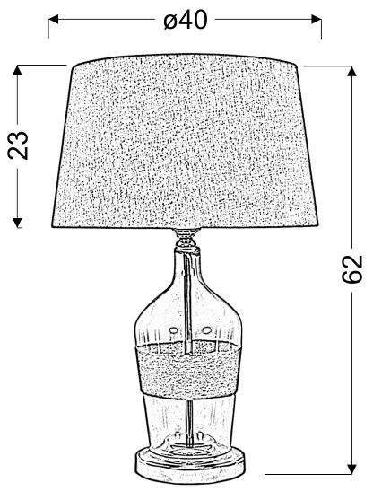 ECO 3 LAMPA GABINETOWA 40X62 1X60W E27 ECO 3 LAMPA GABINETOWA 40X62 1X60W E27