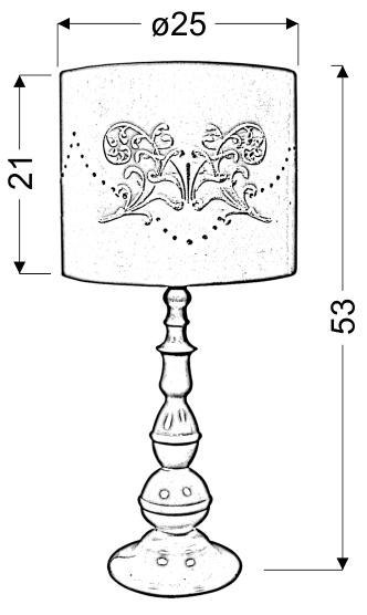LANS LAMPA 1X60W E27 BIAŁA LANS LAMPA 1X60W E27 BIAŁA