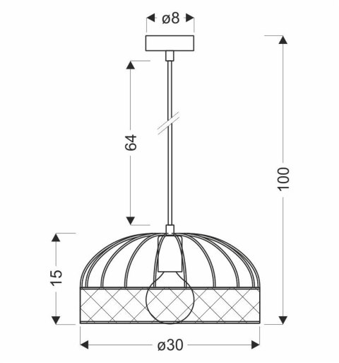 Levi lampa wisząca złoty 1x40w e27 klosz czarny Levi lampa wisząca złoty 1x40w e27 klosz czarny