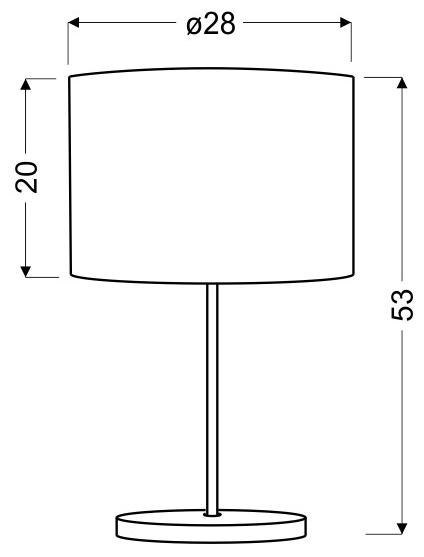 MANHATTAN LAMPA GABINETOWA 1X60W E27 MANHATTAN LAMPA GABINETOWA 1X60W E27