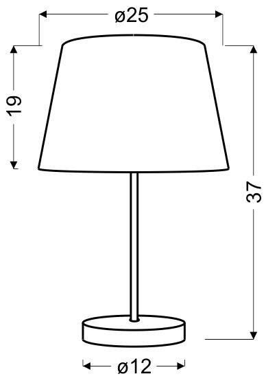 PABLO LAMPA GABINETOWA 1X60W E27 POMARAŃCZOWY PABLO LAMPA GABINETOWA 1X60W E27 POMARAŃCZOWY