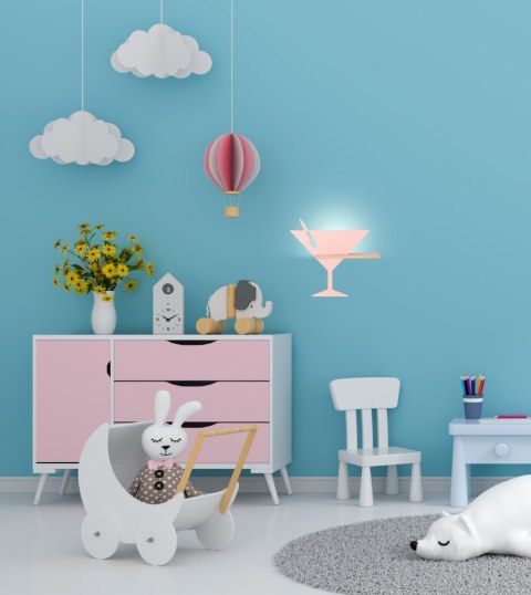 PICCOLO LAMPA KINKIET 4W LED 4000K IQ KIDS RÓŻOWY PICCOLO LAMPA KINKIET 4W LED 4000K IQ KIDS RÓŻOWY