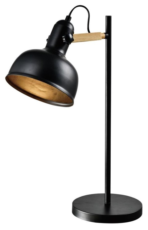 RENO LAMPA STOŁOWA CZARNY 1X40W E27 KLOSZ CZARNY RENO LAMPA STOŁOWA CZARNY 1X40W E27 KLOSZ CZARNY