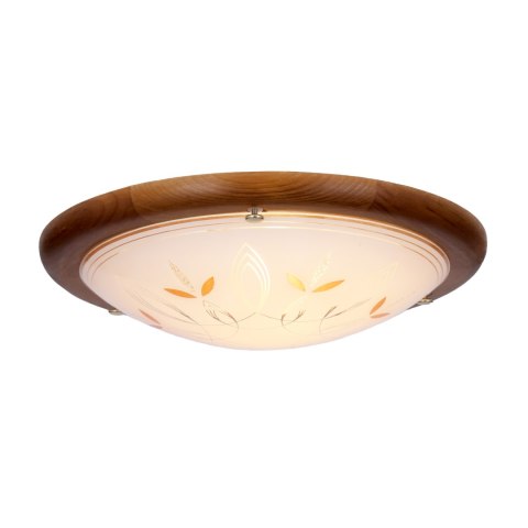 RUSTICA LAMPA SUFITOWA PLAFON 30 DREWNO STANDARD 1X60 W E27 DĄB