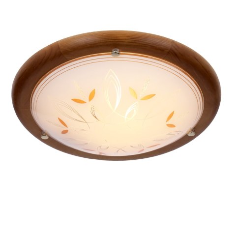 RUSTICA LAMPA SUFITOWA PLAFON 30 DREWNO STANDARD 1X60 W E27 DĄB
