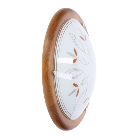 RUSTICA LAMPA SUFITOWA PLAFON 30 DREWNO STANDARD 1X60 W E27 DĄB