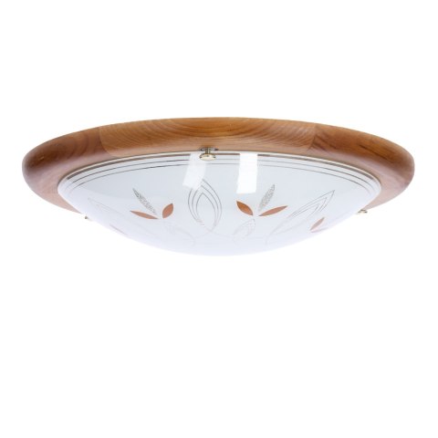 RUSTICA LAMPA SUFITOWA PLAFON 30 DREWNO STANDARD 1X60 W E27 DĄB