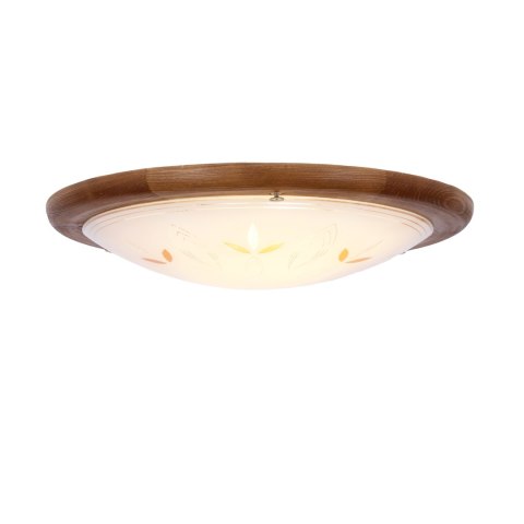 RUSTICA LAMPA SUFITOWA PLAFON 40 DREWNO STANDARD 1X60 W E27 DĄB