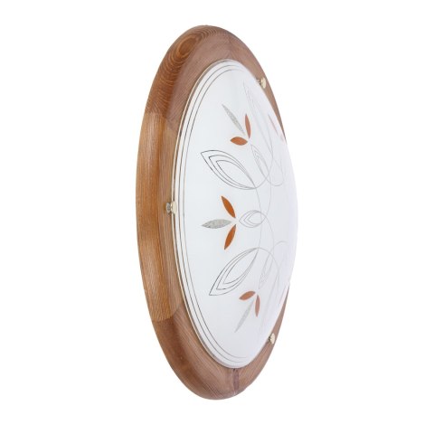 RUSTICA LAMPA SUFITOWA PLAFON 40 DREWNO STANDARD 1X60 W E27 DĄB