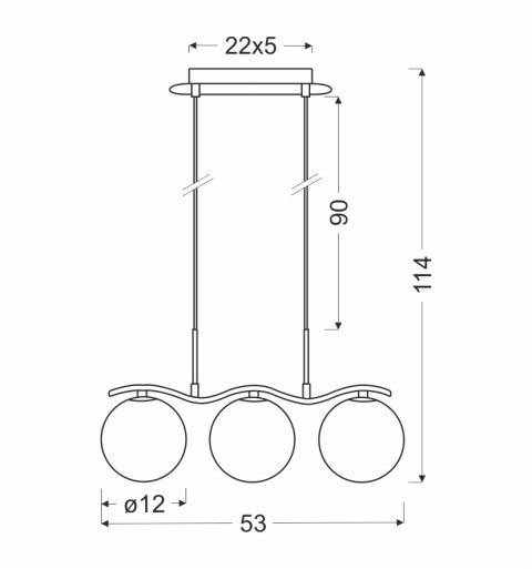 Ramon lampa wisząca chromowy 3x40w g9 klosz biały Ramon lampa wisząca chromowy 3x40w g9 klosz biały