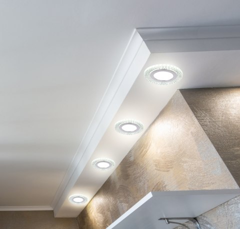 SSP-28 AL/TR LAMPA STROPOWA SREBRNY 2X5W LED 6500K KLOSZ BEZBARWNY SSP-28 AL/TR LAMPA STROPOWA SREBRNY 2X5W LED 6500K KLOSZ BEZBARWNY