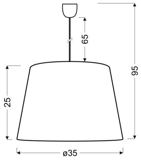 SWEET LAMPA WISZĄCA 35 1X60W E27 RÓŻOWY SWEET LAMPA WISZĄCA 35 1X60W E27 RÓŻOWY
