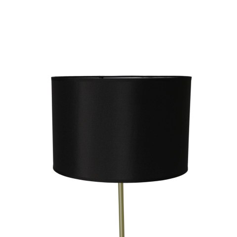 TEGOLA LAMPA PODŁOGOWA CZARNY+ZŁOTY MATOWY 1X60W E27 ABAŻUR CZARNY