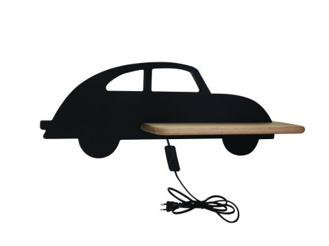 CAR LAMPA KINKIET 5W LED 4000K WP IQ KIDS Z PRZEWODEM Z WŁ. I WTYCZKĄ CZARNY CAR LAMPA KINKIET 5W LED 4000K WP IQ KIDS Z PRZEWODEM Z WŁ. I WTYCZKĄ CZARNY
