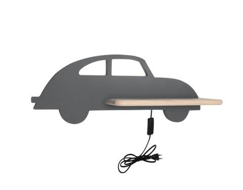 CAR LAMPA KINKIET 5W LED 4000K WP IQ KIDS Z PRZEWODEM Z WŁ. I WTYCZKĄ SZARY CAR LAMPA KINKIET 5W LED 4000K WP IQ KIDS Z PRZEWODEM Z WŁ. I WTYCZKĄ SZARY