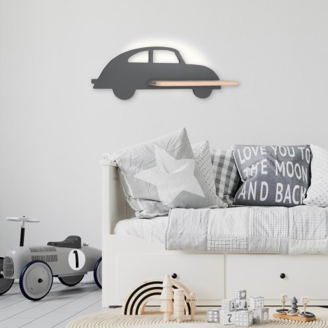 CAR LAMPA KINKIET 5W LED 4000K WP IQ KIDS Z PRZEWODEM Z WŁ. I WTYCZKĄ SZARY CAR LAMPA KINKIET 5W LED 4000K WP IQ KIDS Z PRZEWODEM Z WŁ. I WTYCZKĄ SZARY