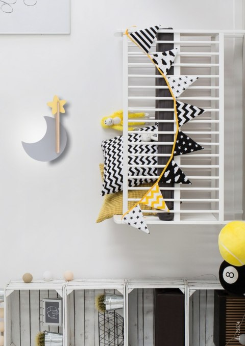 LAMPA MOON KINKIET ŚCIENNY 5W LED IQ KIDS SZARY+ZŁOTY