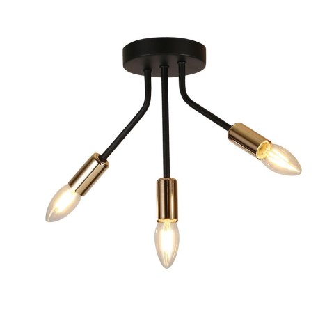 LAMPA SUFITOWA TIARA 3X40W E14 CZARNY LAMPA SUFITOWA TIARA 3X40W E14 CZARNY