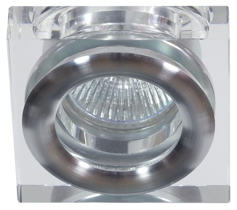 OPRAWA STROPOWA DEKORACYJNA KWADRATOWA SK-82 CH/TR MR16 1X50W CHROM TRANSPARENT OPRAWA STROPOWA DEKORACYJNA KWADRATOWA SK-82 CH/TR MR16 1X50W CHROM TRANSPARENT