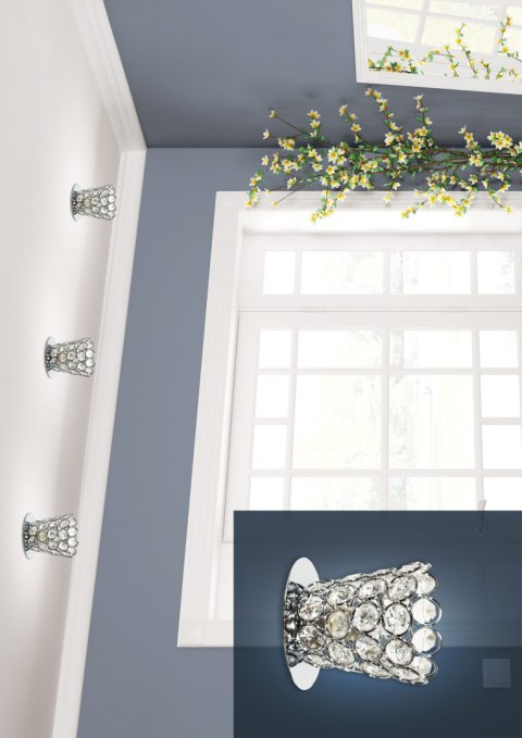OPRAWA STROPOWA DEKORACYJNA SK-72 CH/TR G9 CHROM 1X40W G9 KRYSZTAŁ TRANSPARENT OPRAWA STROPOWA DEKORACYJNA SK-72 CH/TR G9 CHROM 1X40W G9 KRYSZTAŁ TRANSPARENT