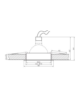 OPRAWA STROPOWA SA-03 SNG/AL MR16 SAT ZŁOTO ALUMINIUM