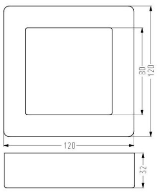 OPRAWA STROPOWA SPN-06 WH 6W LED 230V PANEL LED STAŁA KWADRATOWA NAWIERZCHNIOWA