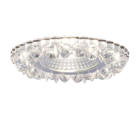OPRAWA STROPOWA STAŁA OKRĄGŁA SAK-03 AL/TR 5W LED COB 230V SZKŁO AKRYLOWE BEZBAR