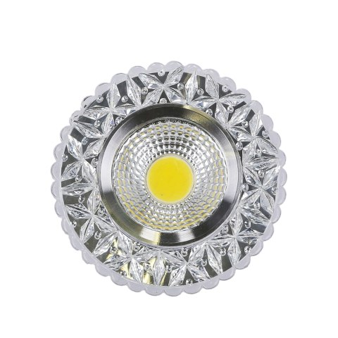 OPRAWA STROPOWA STAŁA OKRĄGŁA SAK-03 AL/TR 5W LED COB 230V SZKŁO AKRYLOWE BEZBAR