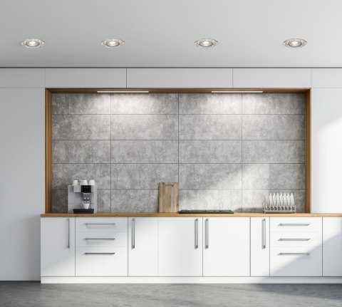 OPRAWA STROPOWA STAŁA OKRĄGŁA SAK-03 AL/TR 5W LED COB 230V SZKŁO AKRYLOWE BEZBAR
