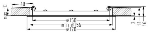 SP-03 WH 9W LED 230V oczko sufitowe lampa sufitowa PANEL LED STAŁA OKRĄGŁA ŚR. 170 SP-03 WH 9W LED 230V oczko sufitowe lampa sufitowa PANEL LED STAŁA OKRĄGŁA ŚR. 170