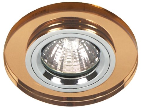 SS-15 CH/BR MR16 CHROM oczko sufitowe lampa sufitowa STAŁA OKRĄGŁA SZKŁO BRĄZOWE SS-15 CH/BR MR16 CHROM oczko sufitowe lampa sufitowa STAŁA OKRĄGŁA SZKŁO BRĄZOWE