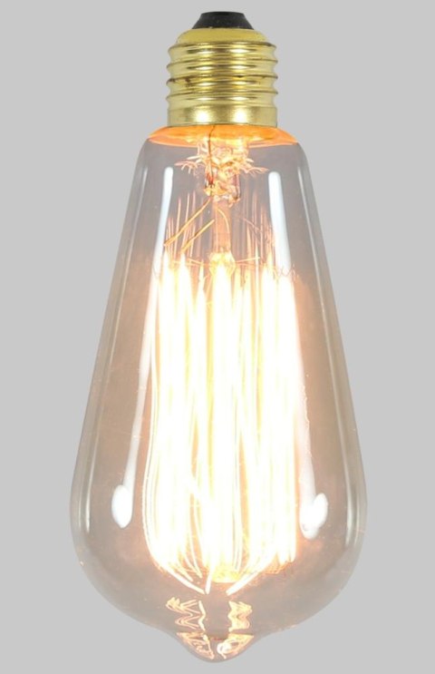 ŻARÓWKA DEKORACYJNA EDISON E27 60W SZKŁO BEZBARWNE ŻARÓWKA DEKORACYJNA EDISON E27 60W SZKŁO BEZBARWNE