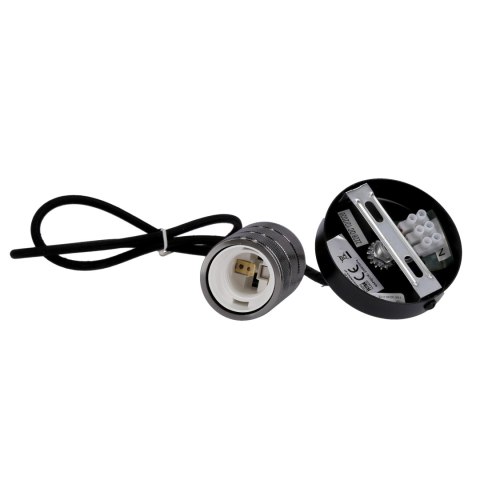 ZAWIESIE METALOWE RL-LPP060AX 1X60W E27 CZARNY