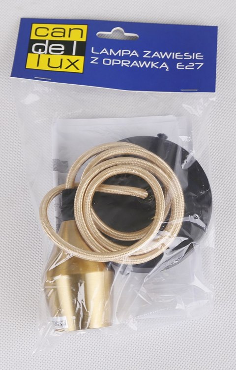 ZAWIESIE METALOWE RL-LPP060B 1X60W E27 ZŁOTY